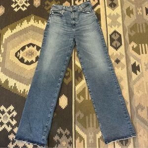 AG Adriano Goldschmeid Kora High Rise Wide Leg Jeans Size 28 LONG Length